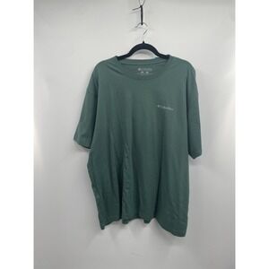 Columbia CSC Leeno T-Shirt Men's 2XL Green Graphic 100% Cotton Short Sleeve NWT